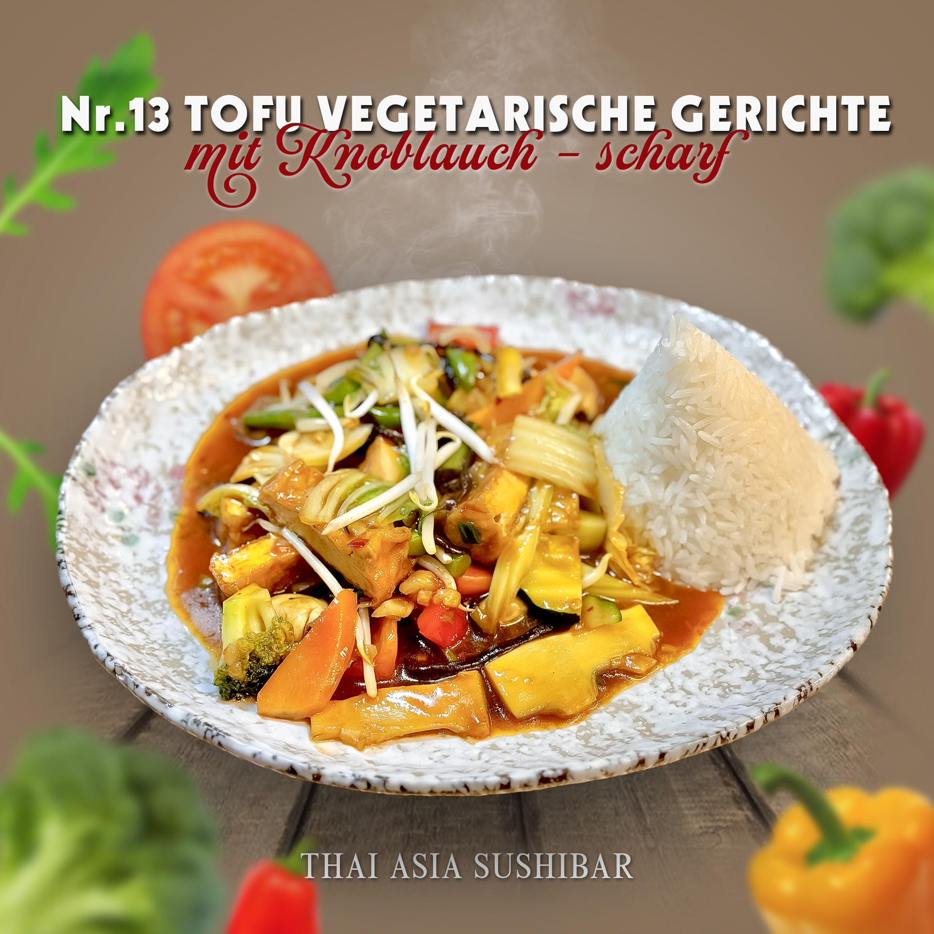 Tofu mit Knoblauch-Scharf